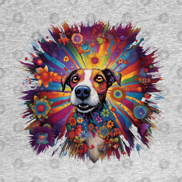 Tripping Jack Russel by Bee's Pickled Art